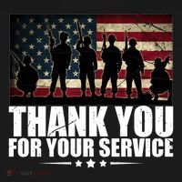 Thank You For Your Service Veteran Day Gift Ornament thumb 1
