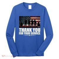 Thank You For Your Service Veteran Day Gift Long Sleeve Shirt thumb 0