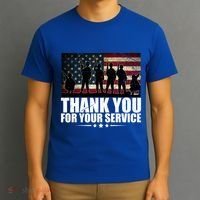 Thank You For Your Service Veteran Day Gift T-Shirt thumb 3