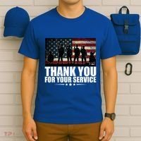 Thank You For Your Service Veteran Day Gift T-Shirt thumb 6