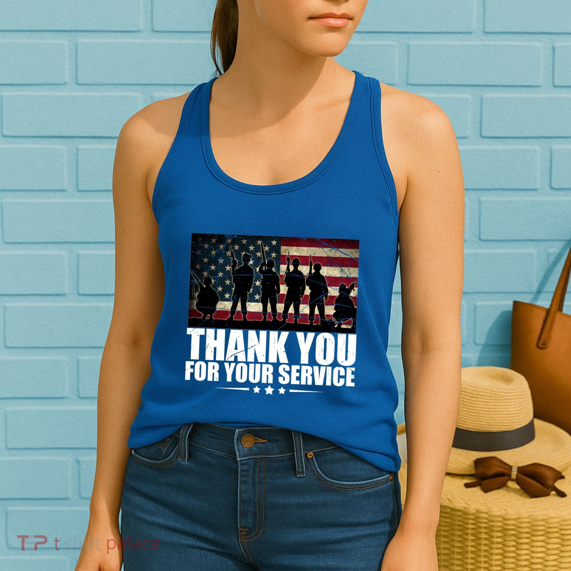 Thank You For Your Service Veteran Day Gift Women's Tank Top