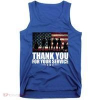 Thank You For Your Service Veteran Day Gift Tank Top thumb 0