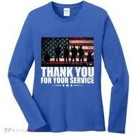 Thank You For Your Service Veteran Day Gift Women's Long Sleeve Shirt thumb 0