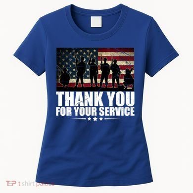 Thank You For Your Service Veteran Day Gift Women's T-Shirt