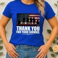 Thank You For Your Service Veteran Day Gift Women's T-Shirt thumb 2