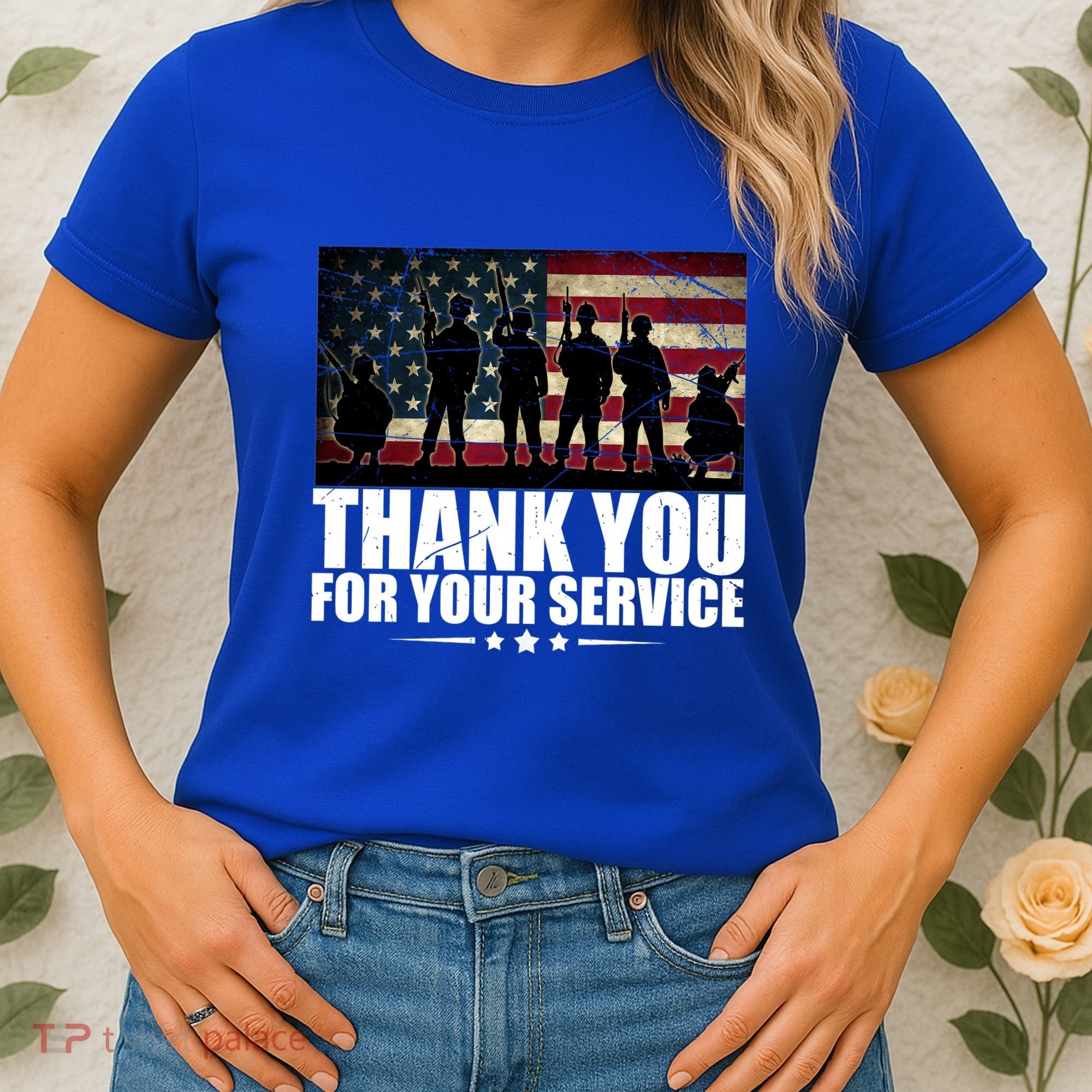 Thank You For Your Service Veteran Day Gift Women's T-Shirt