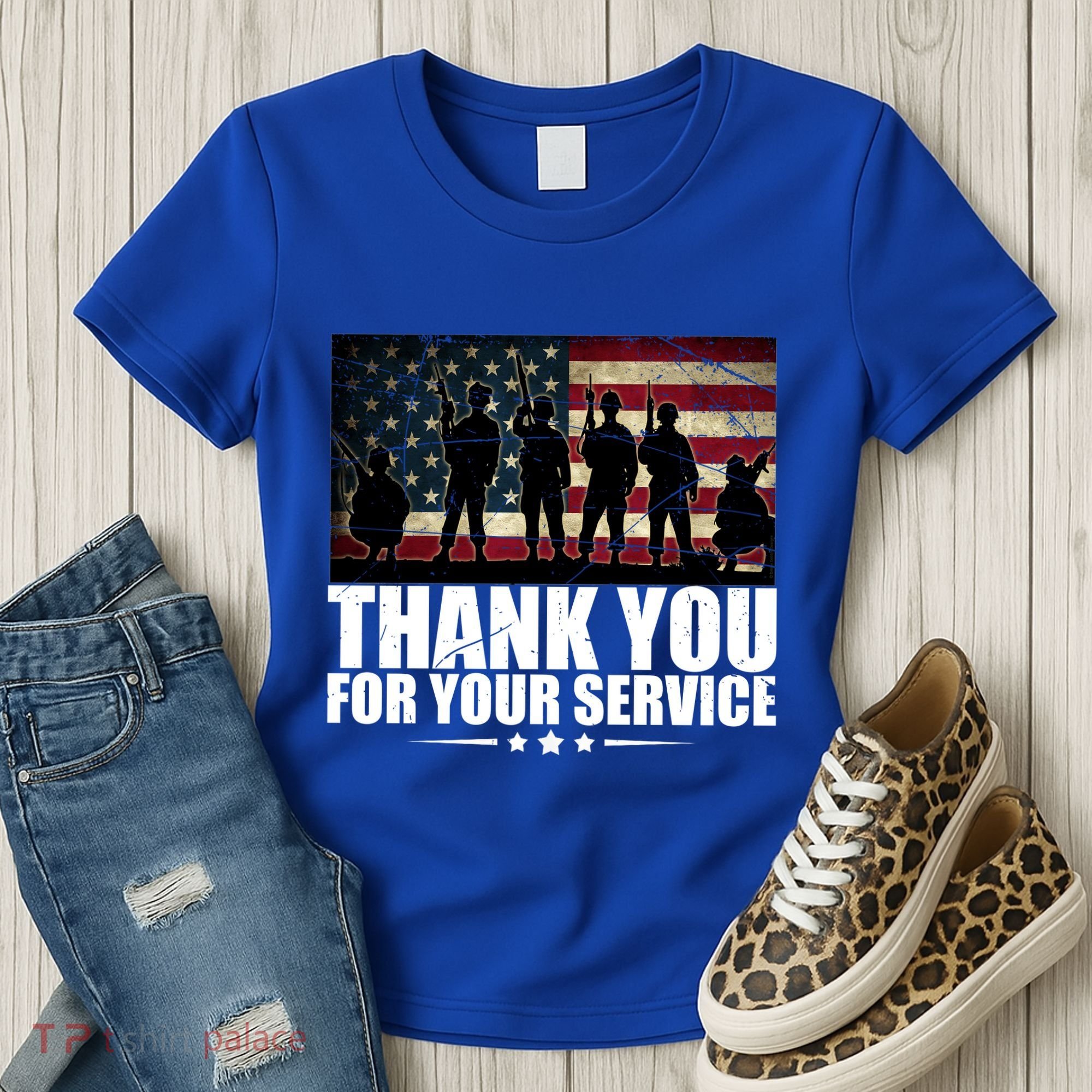 Thank You For Your Service Veteran Day Gift Women's T-Shirt