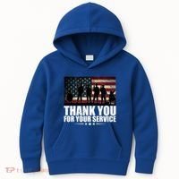 Thank You For Your Service Veteran Day Gift Kids Hoodie thumb 0