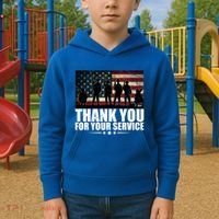 Thank You For Your Service Veteran Day Gift Kids Hoodie thumb 2