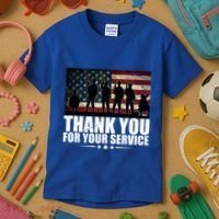 Thank You For Your Service Veteran Day Gift Kids T-Shirt thumb 3