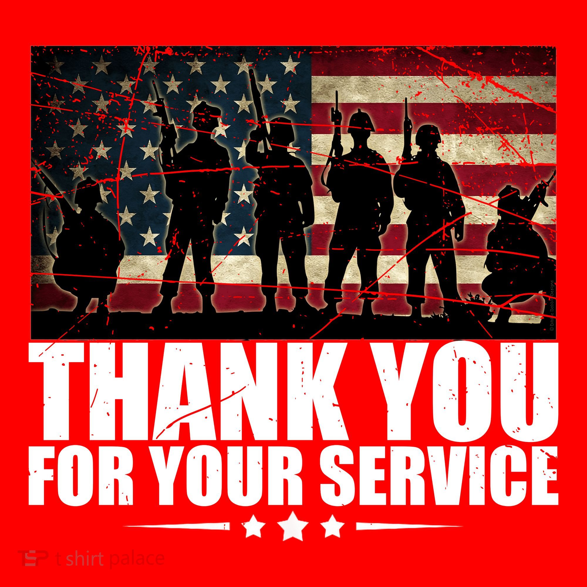 Thank You For Your Service Veteran Day Gift Santa Hat