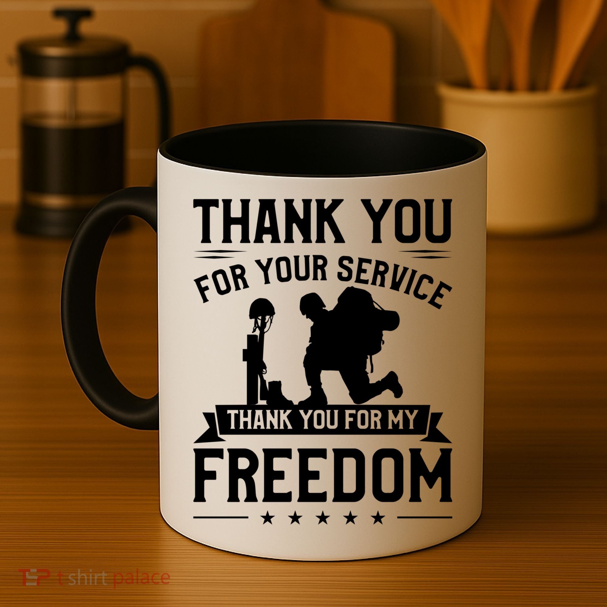 Thank You For Your Service Thank You For My Freedom Gift Coffee Mug