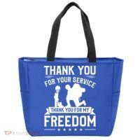 Thank You For Your Service Thank You For My Freedom Gift Tote Bag thumb 0