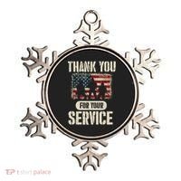 Thank You For Your Service Shirt, Patriotic Veterans Day Ornament thumb 0