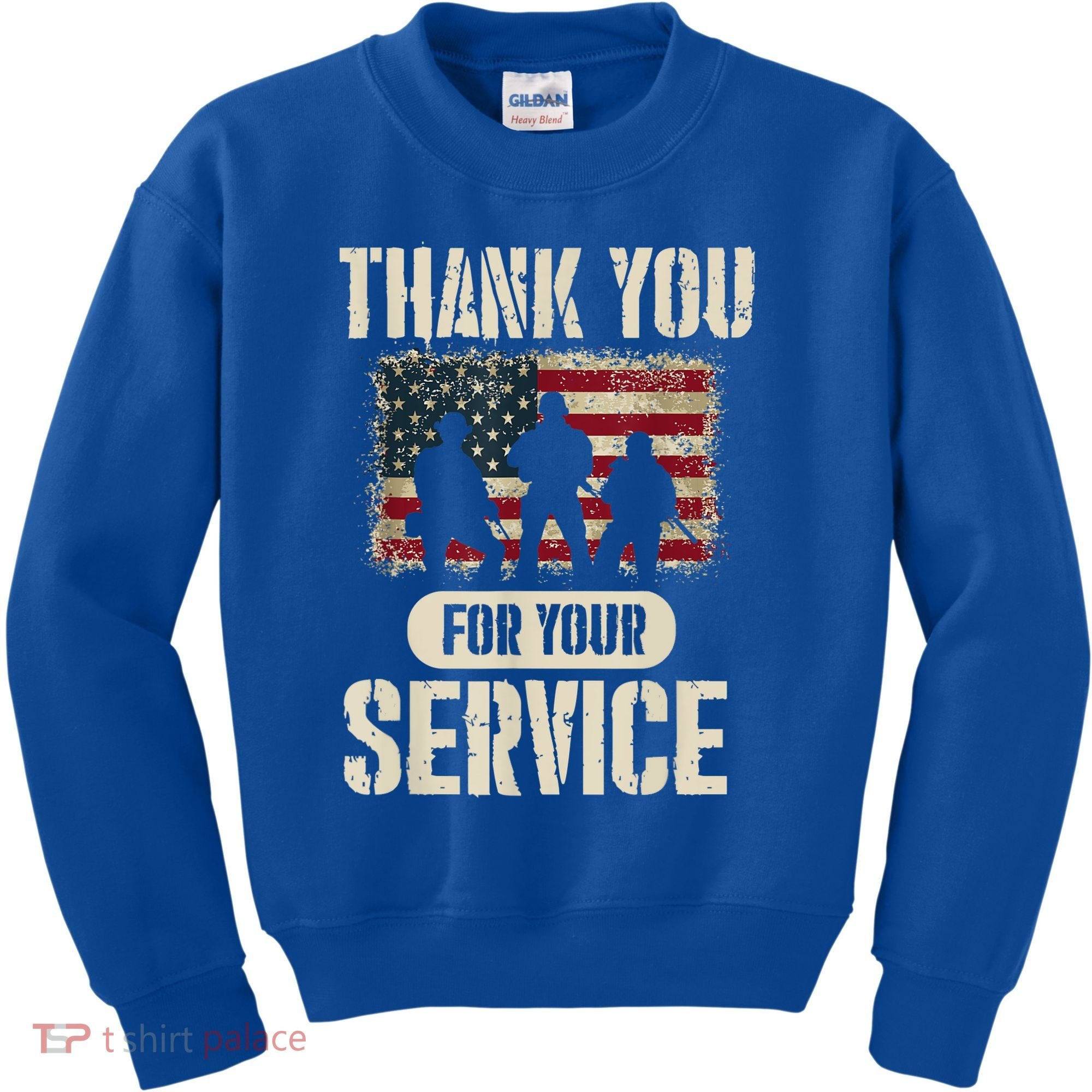 Thank You For Your Service Shirt, Patriotic Veterans Day Kids Sweatshirt