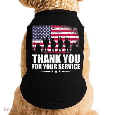Thank You For Your Service Veteran Day Gift Doggie Tank