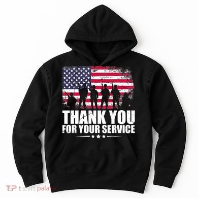 Thank You For Your Service Veteran Day Gift Hoodie