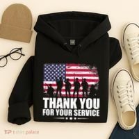 Thank You For Your Service Veteran Day Gift Hoodie thumb 4