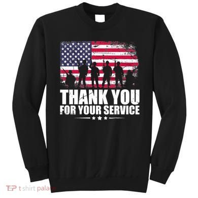 Thank You For Your Service Veteran Day Gift Sweatshirt
