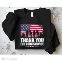 Thank You For Your Service Veteran Day Gift Sweatshirt thumb 2