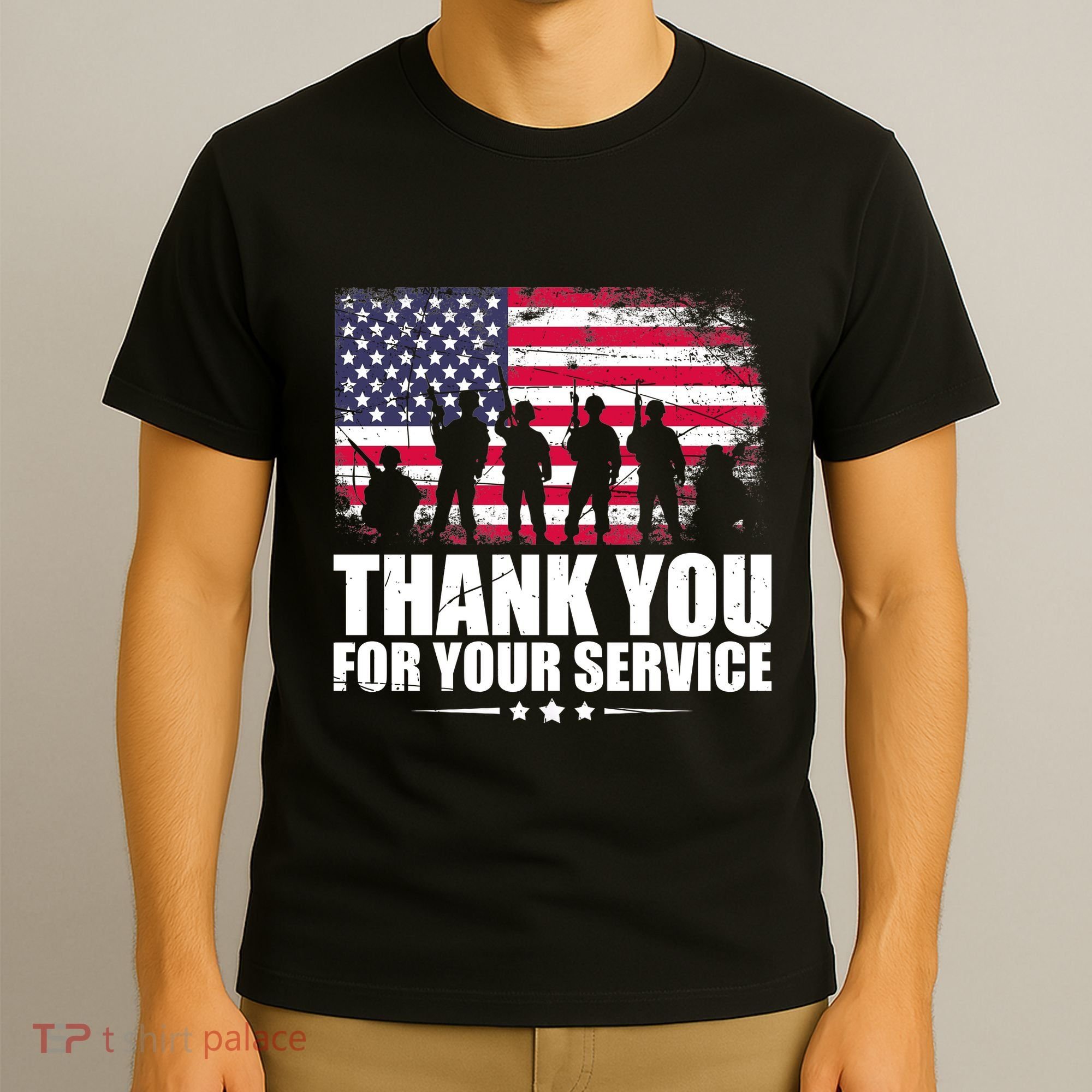 Thank You For Your Service Veteran Day Gift T-Shirt
