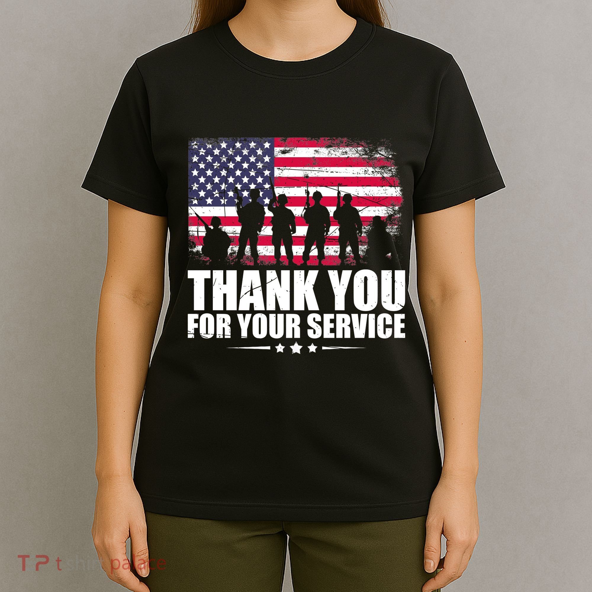 Thank You For Your Service Veteran Day Gift T-Shirt