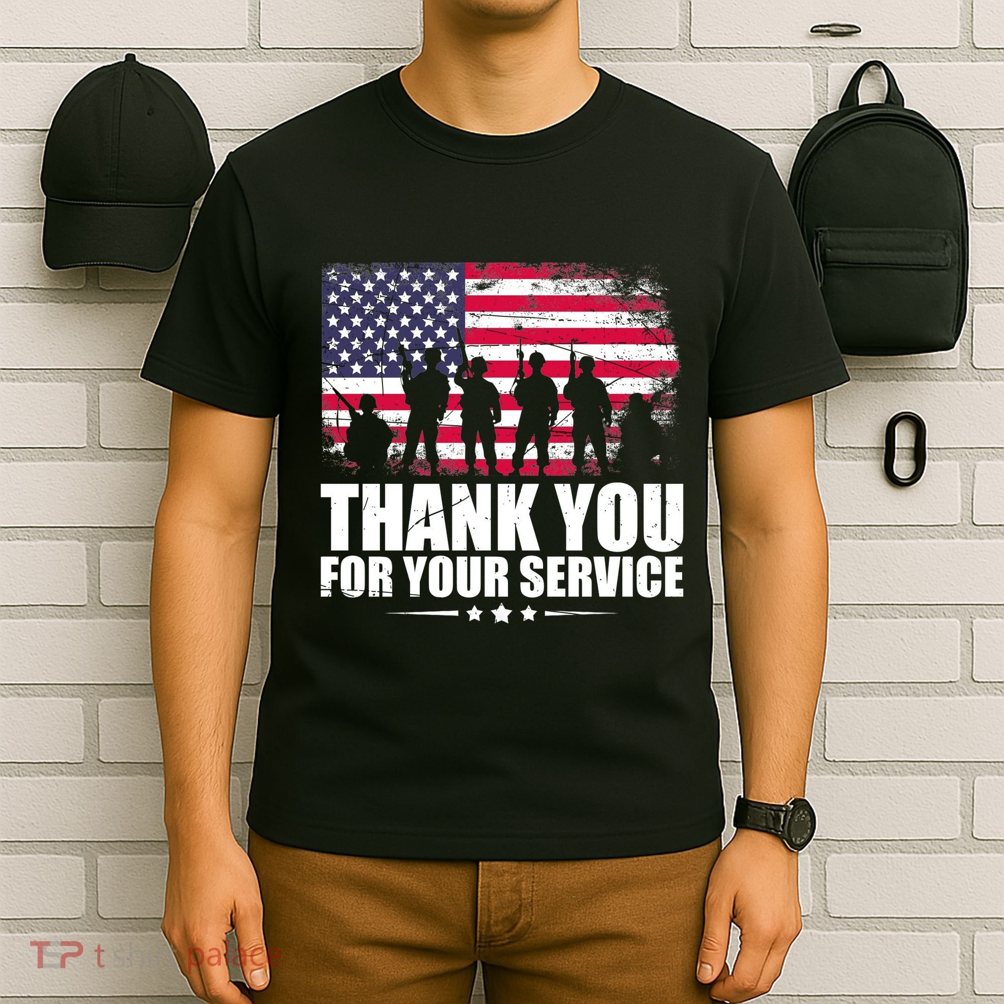 Thank You For Your Service Veteran Day Gift T-Shirt
