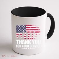 Thank You For Your Service Veteran Day Gift Coffee Mug thumb 1