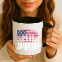 Thank You For Your Service Veteran Day Gift Coffee Mug thumb 3