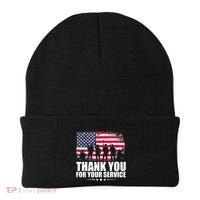 Thank You For Your Service Veteran Day Gift Beanie thumb 0