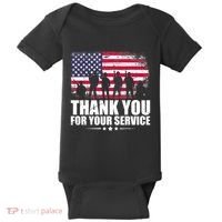 Thank You For Your Service Veteran Day Gift Baby Bodysuit thumb 0