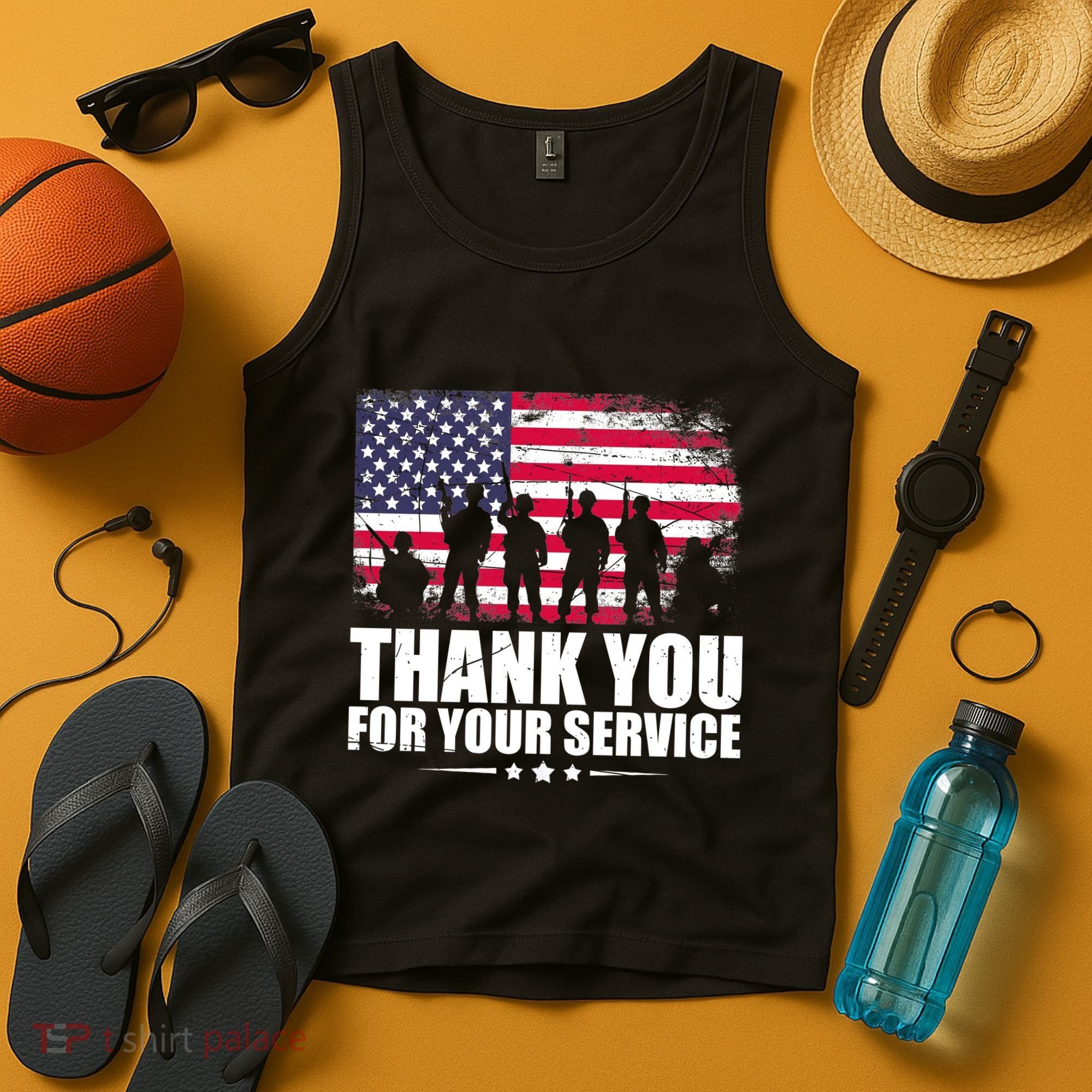 Thank You For Your Service Veteran Day Gift Tank Top