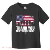 Thank You For Your Service Veteran Day Gift Toddler T-Shirt thumb 0