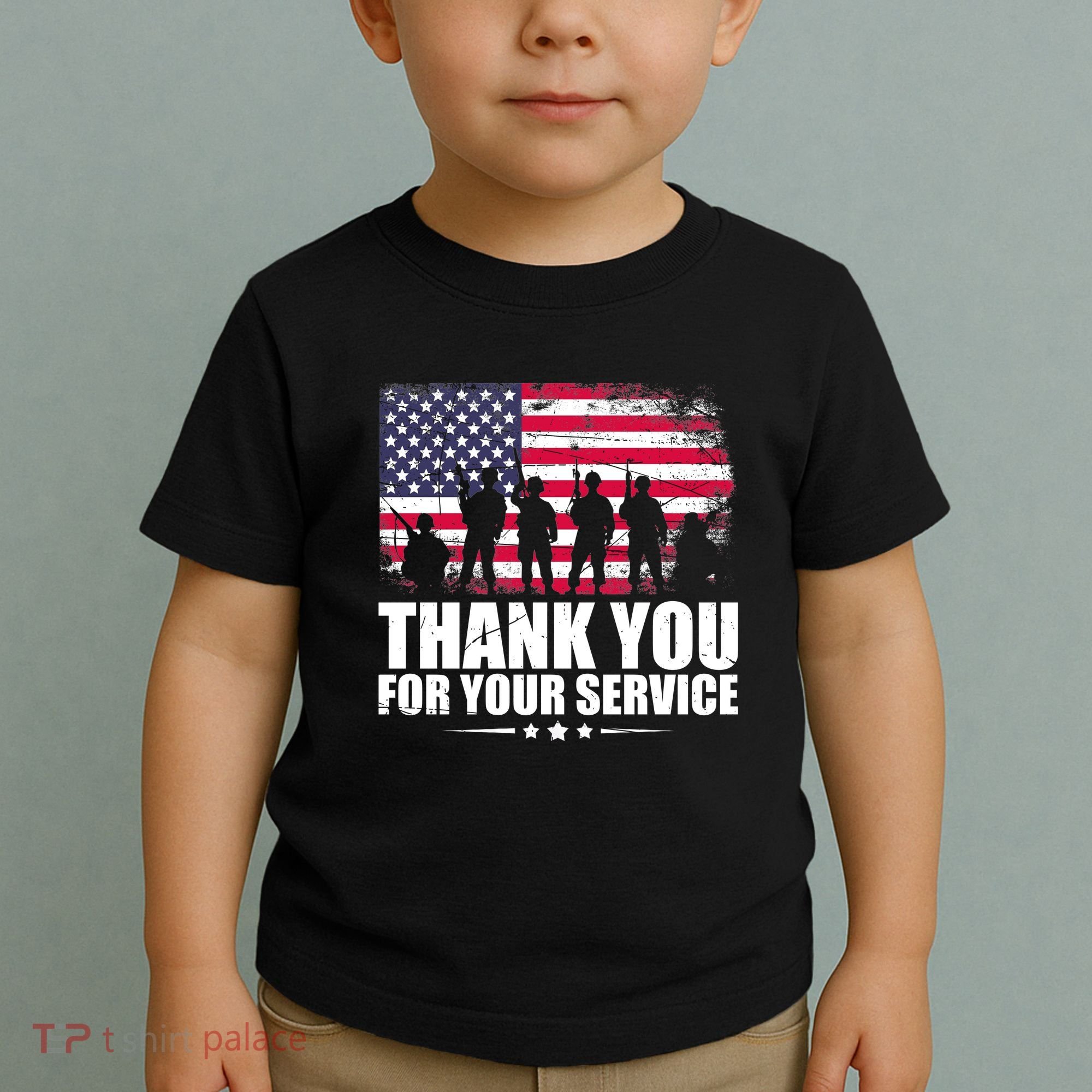 Thank You For Your Service Veteran Day Gift Toddler T-Shirt