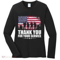 Thank You For Your Service Veteran Day Gift Women's Long Sleeve Shirt thumb 0