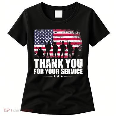 Thank You For Your Service Veteran Day Gift Women's T-Shirt