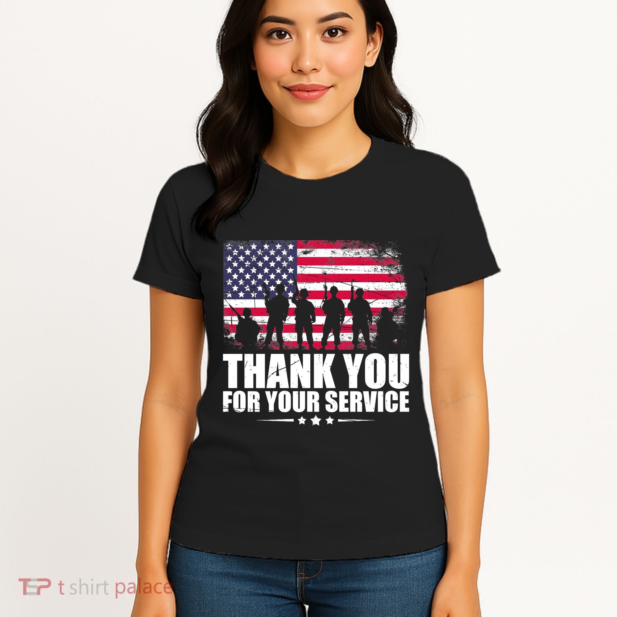 Thank You For Your Service Veteran Day Gift Women's T-Shirt