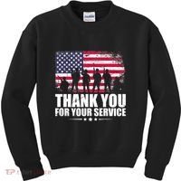 Thank You For Your Service Veteran Day Gift Kids Sweatshirt thumb 0