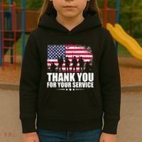 Thank You For Your Service Veteran Day Gift Kids Hoodie thumb 3