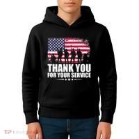 Thank You For Your Service Veteran Day Gift Kids Hoodie thumb 4