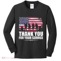 Thank You For Your Service Veteran Day Gift Kids Long Sleeve Shirt thumb 0