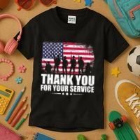 Thank You For Your Service Veteran Day Gift Kids T-Shirt thumb 3