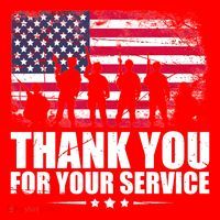 Thank You For Your Service Veteran Day Gift Santa Hat thumb 1