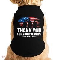 Thank You For Your Service Veteran Day Gift Doggie Tank thumb 0