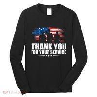 Thank You For Your Service Veteran Day Gift Long Sleeve Shirt thumb 0