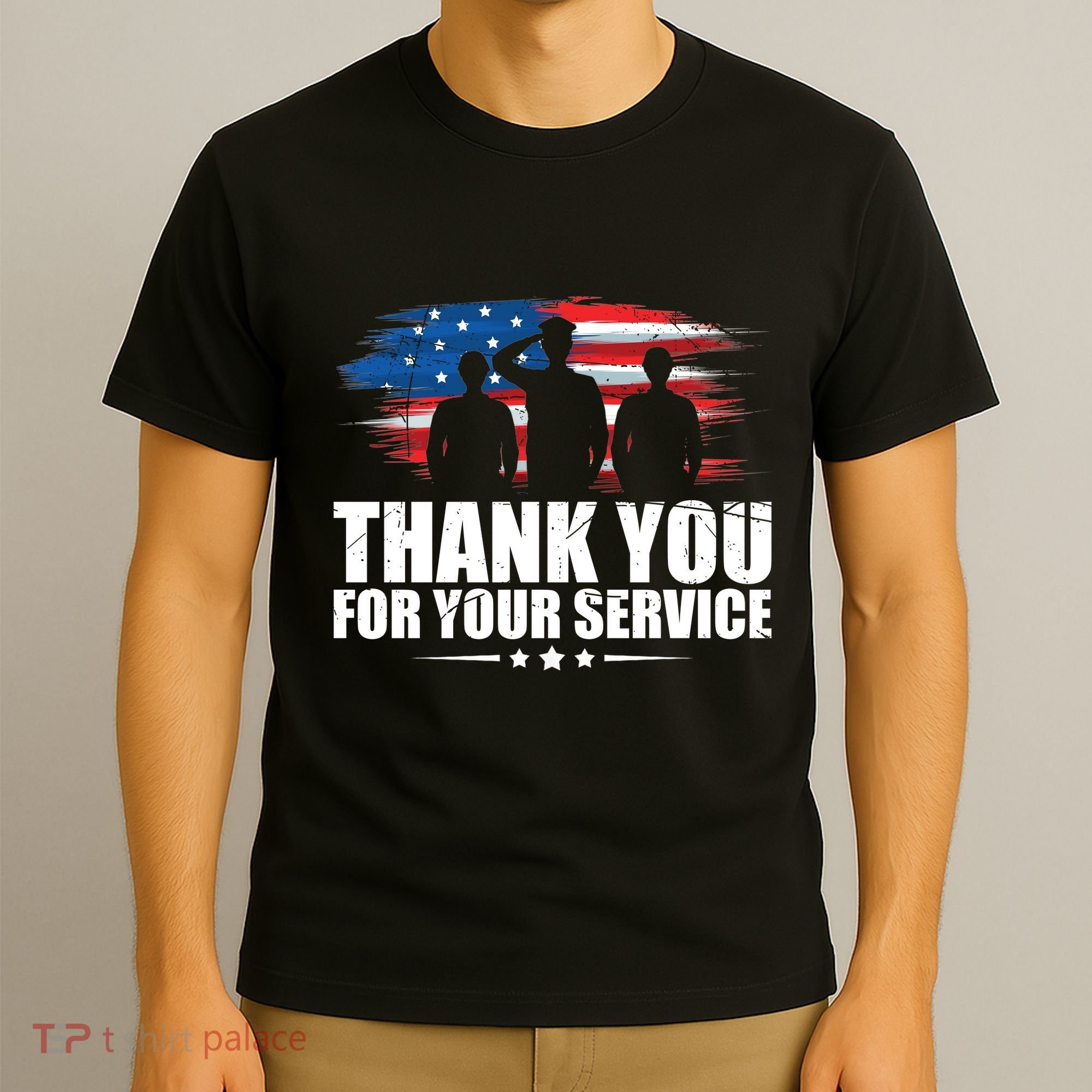 Thank You For Your Service Veteran Day Gift T-Shirt