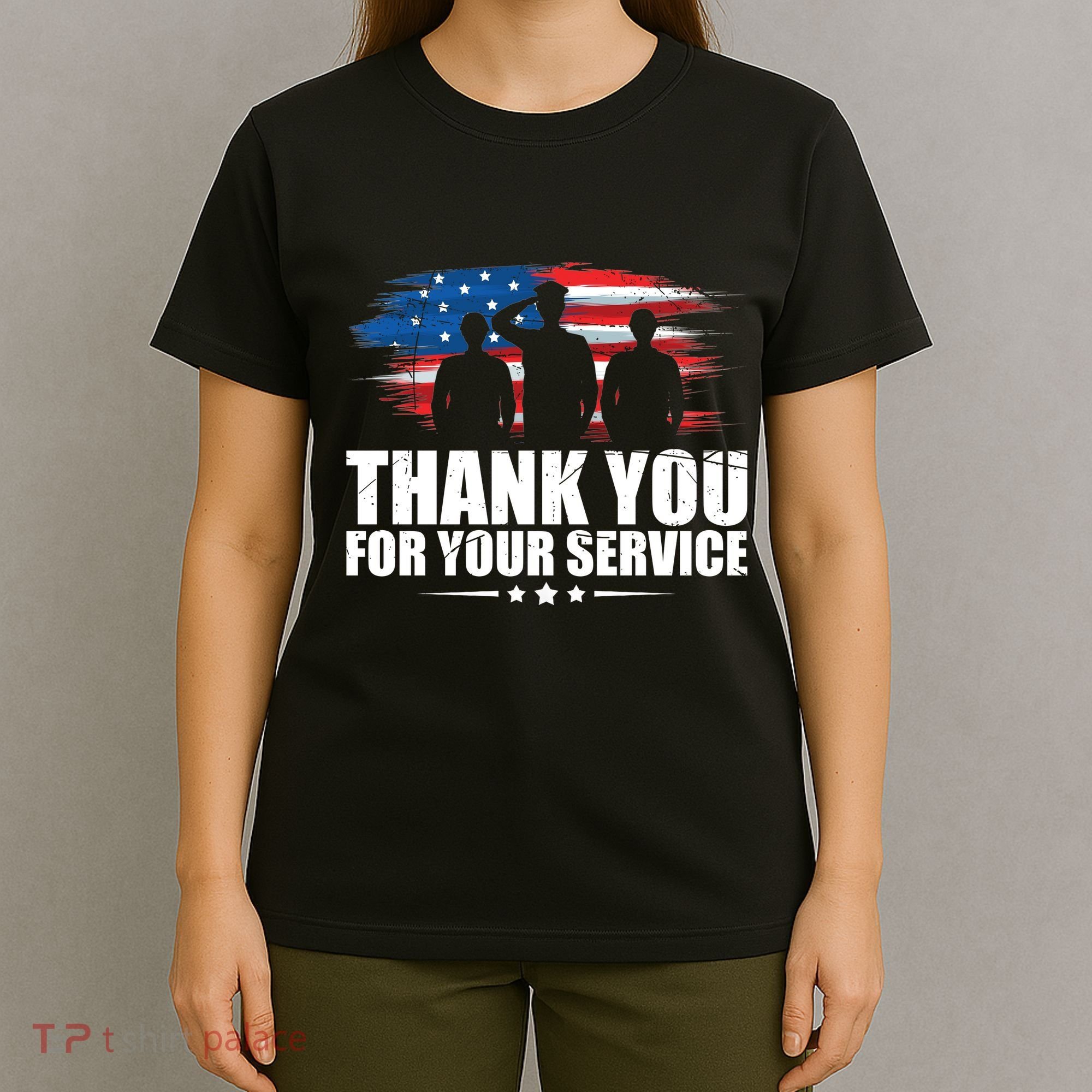 Thank You For Your Service Veteran Day Gift T-Shirt