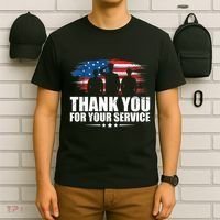 Thank You For Your Service Veteran Day Gift T-Shirt thumb 6