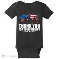 Thank You For Your Service Veteran Day Gift Baby Bodysuit thumb 0