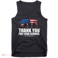 Thank You For Your Service Veteran Day Gift Tank Top thumb 0